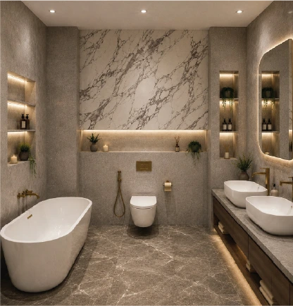 Master bathroom render
